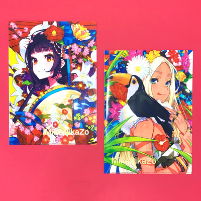 クリアファイル2種(「MikaPikaZo 画集」グッズ)