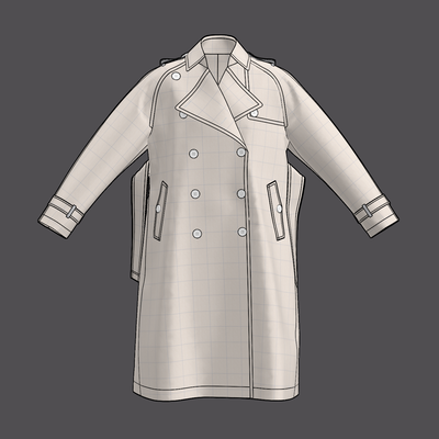 CDM001: TRENCH COAT(W)