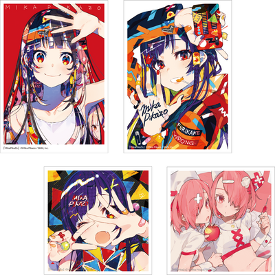 クリアステッカー4種(「MikaPikaZo 画集」グッズ) | 株式会社ビー クリアステッカー4種(「MikaPikaZo 画集」グッズ) | 株式会社ビー