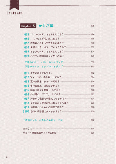 【セール】ブラパン100 聞きたくても聞けない、下着のホンネ