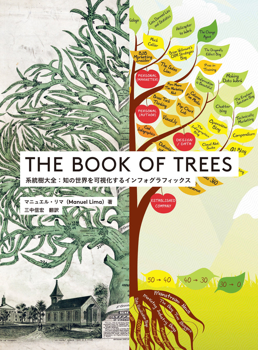 傷や汚れあり・カバーなし】THE BOOK OF TREES 系統樹大全：知の世界を